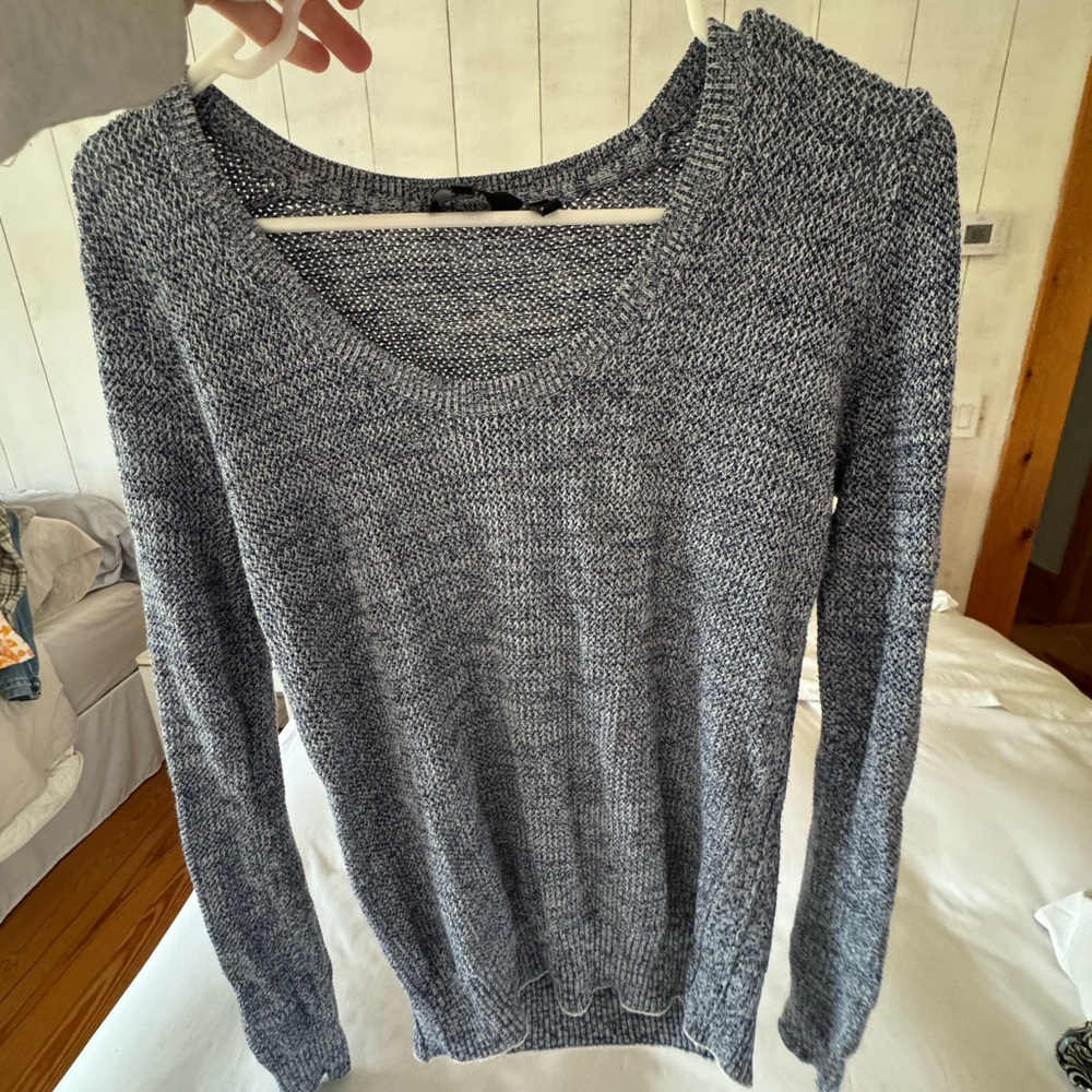 Theory Blue Knit Sweater